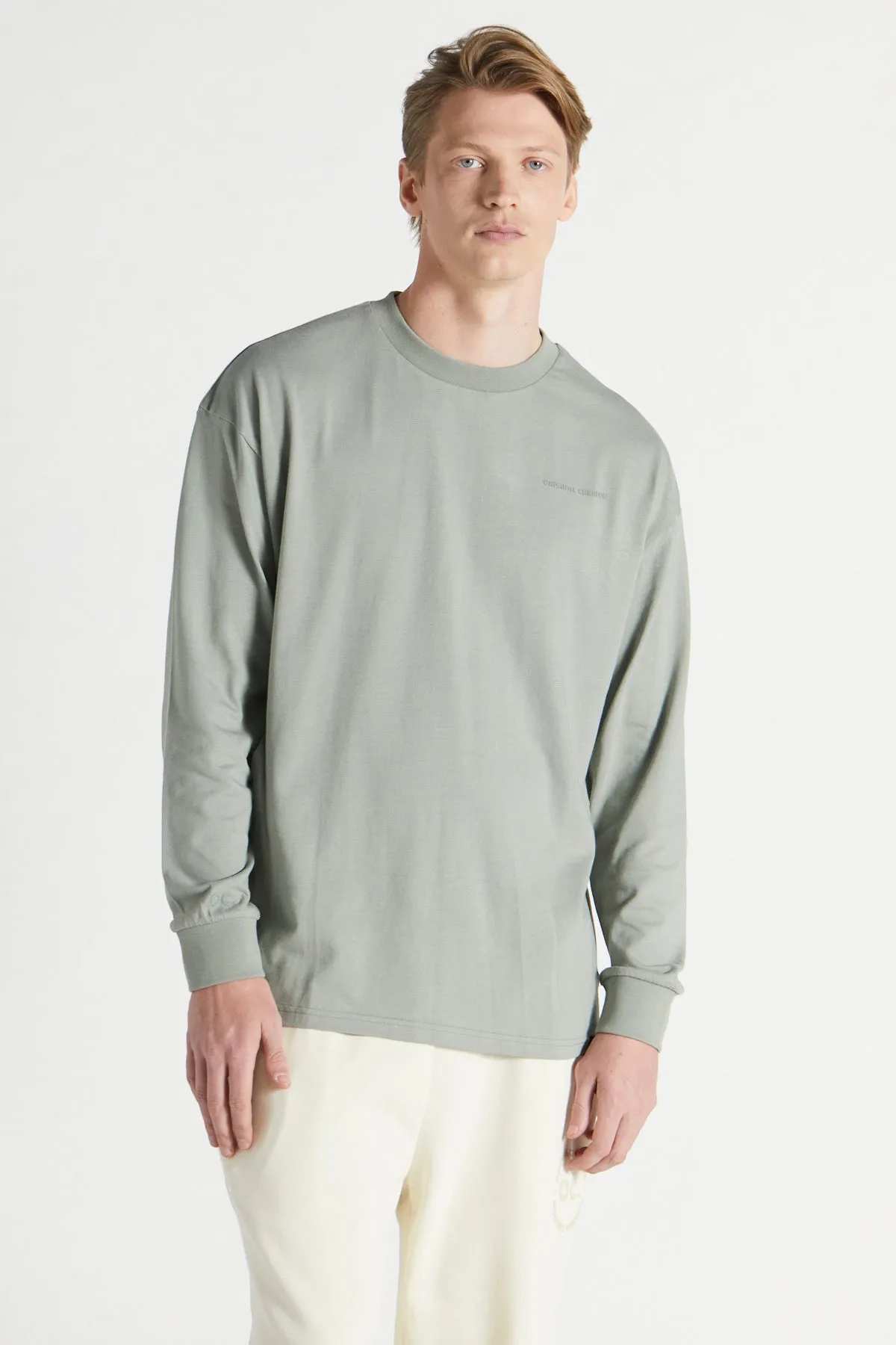 Scripture Long Sleeve T-shirt - Oyster Grey