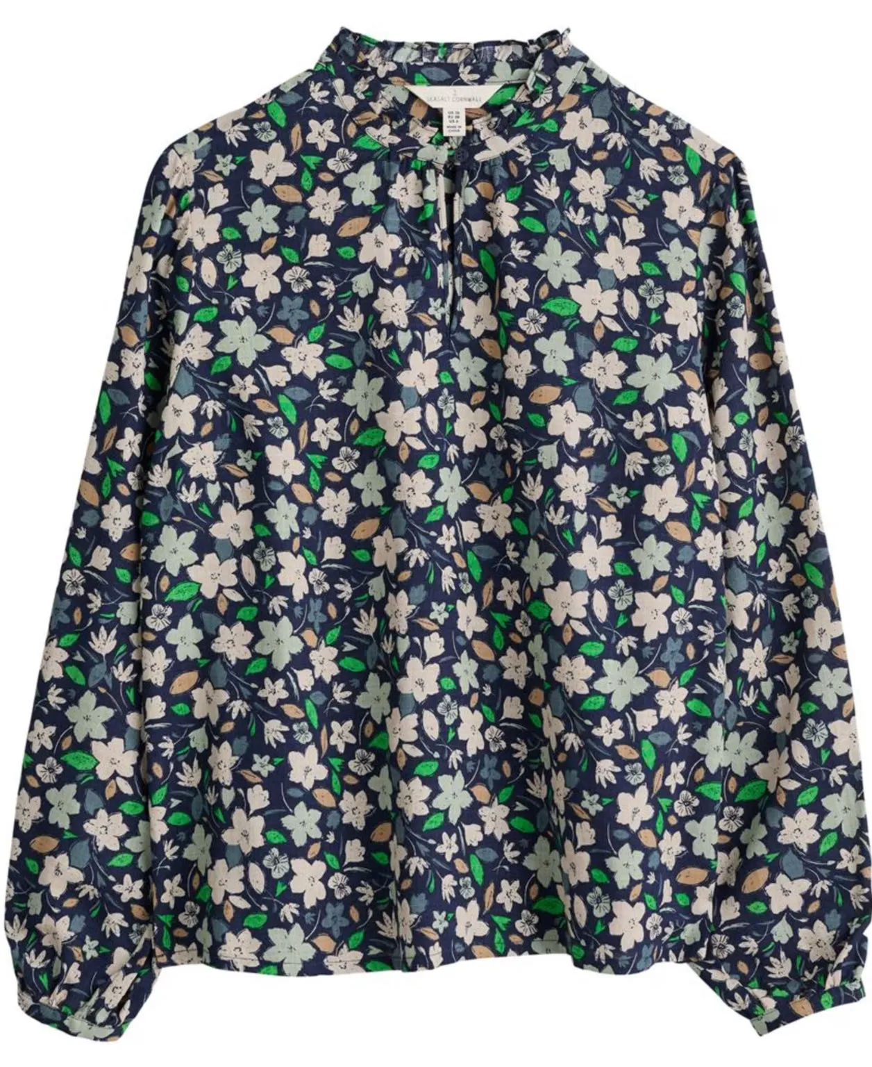 SEA FLOW TOP - BRUSHED HELLEBORE QUAY ARAN