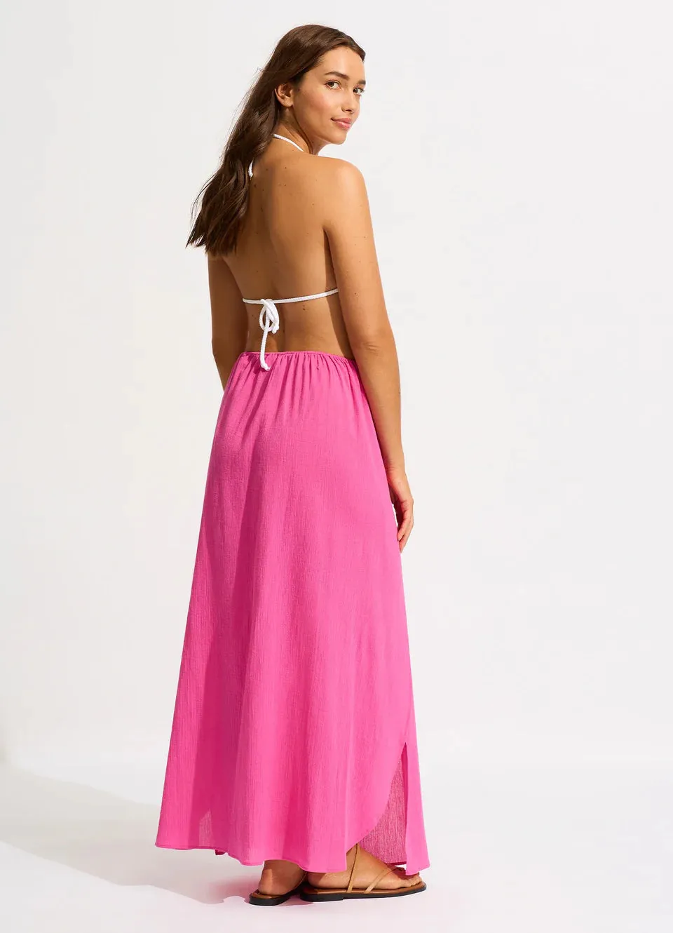 Seafolly Crinkle Wrap Maxi Skirt