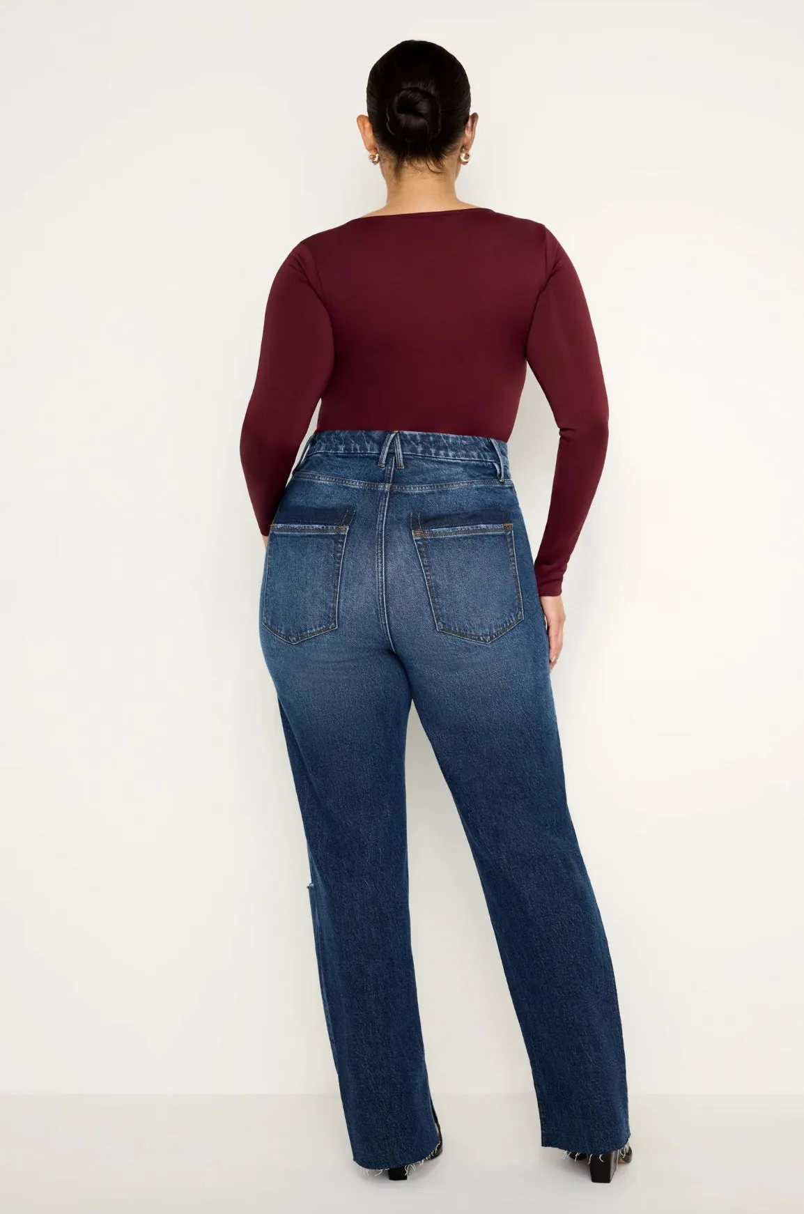 Seam Slit Boyfriend Jeans
