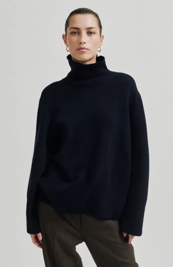 Second Female Alpha Knit T-Neck - Night Sky