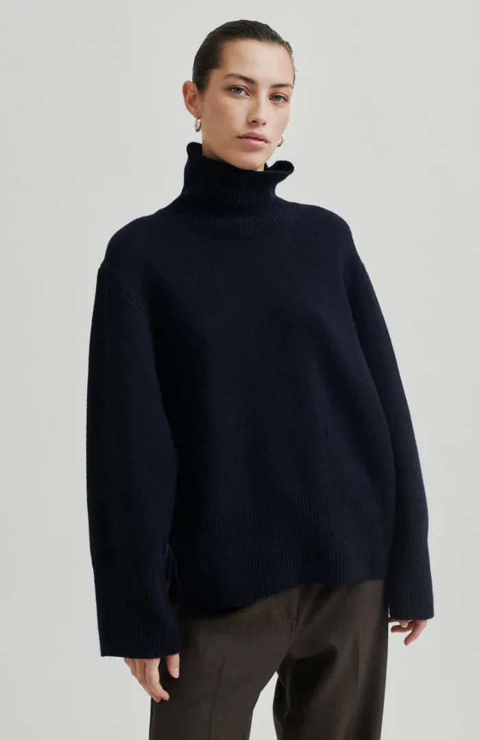 Second Female Alpha Knit T-Neck - Night Sky