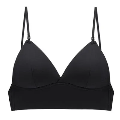 Sexy Lace Mesh Halter Bra for Women - Low Back, Soft, Seamless, Backless, with Pads for Small Chest