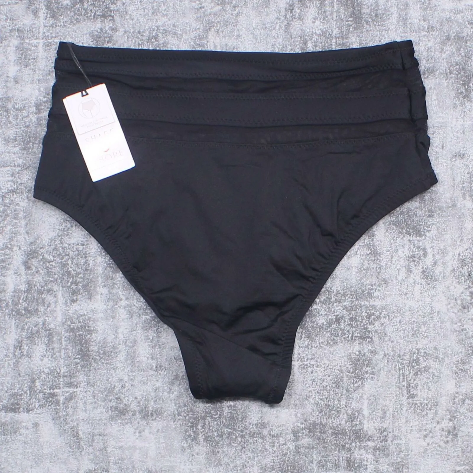 Shade & Shore Women's Mesh Inset High Waist Bikini Bottom
