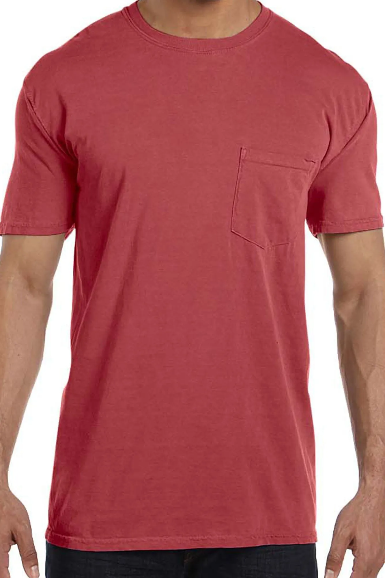 Shades of Red/Orange Comfort Colors Adult Ring-Spun Cotton Pocket Tee *Personalize It