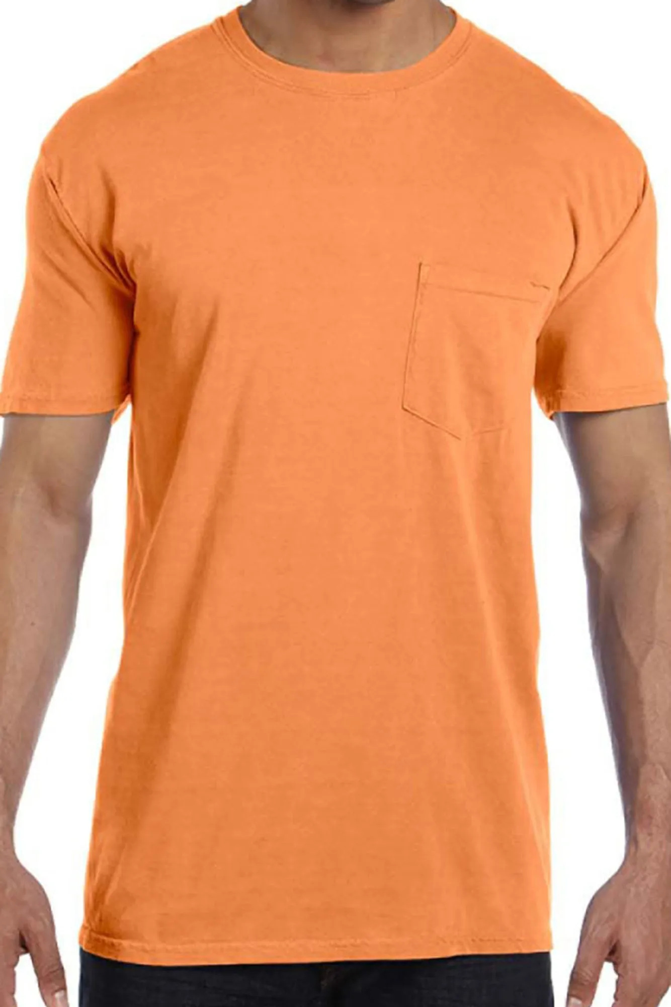 Shades of Red/Orange Comfort Colors Adult Ring-Spun Cotton Pocket Tee *Personalize It