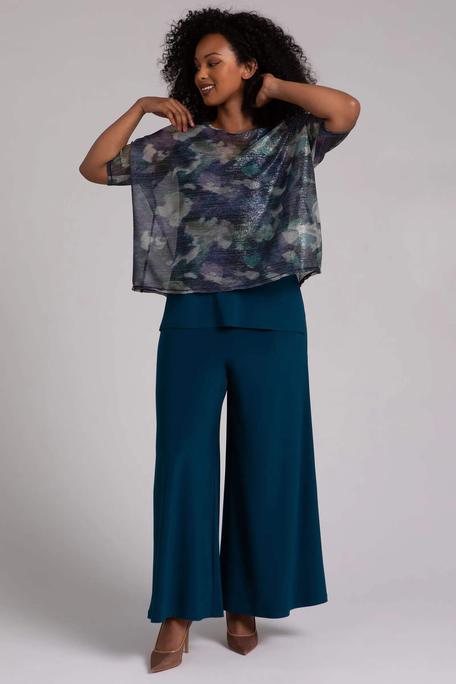 Shimmer Mesh Nu Clip Top