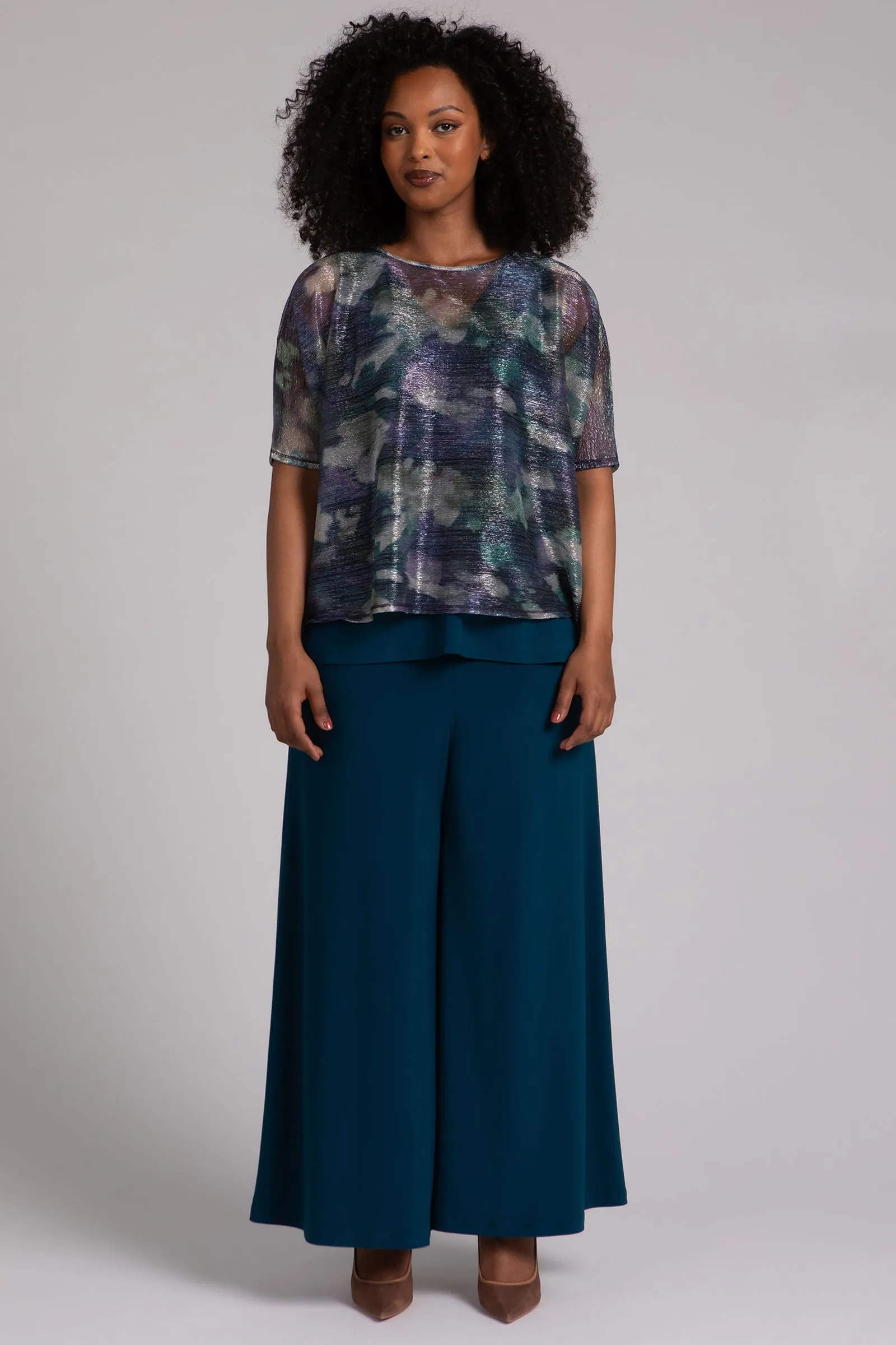 Shimmer Mesh Nu Clip Top
