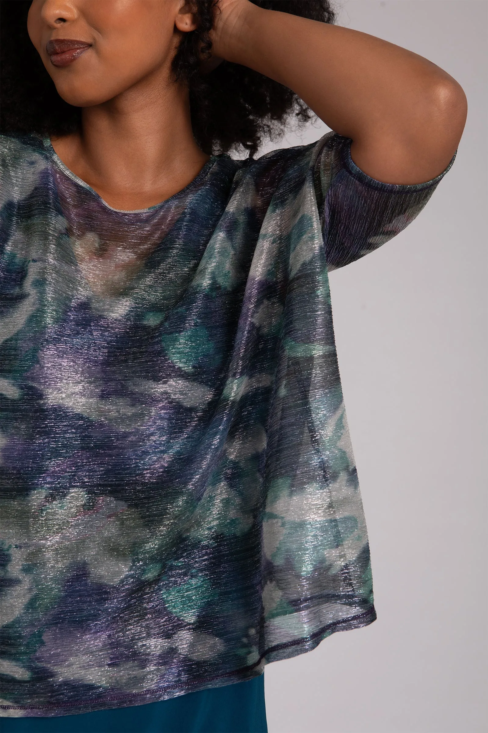 Shimmer Mesh Nu Clip Top