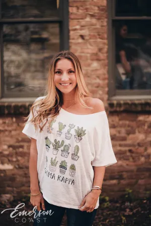 Sigma Kappa Cactus Slouchy Tshirt