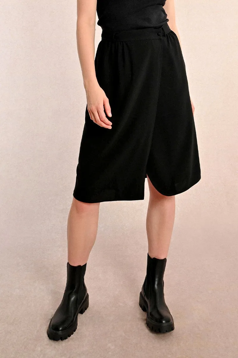 SKIRT WITH PANEL, HIGH WAIST