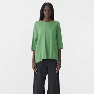 SLOUCH SIDE STEP T-SHIRT - FERN