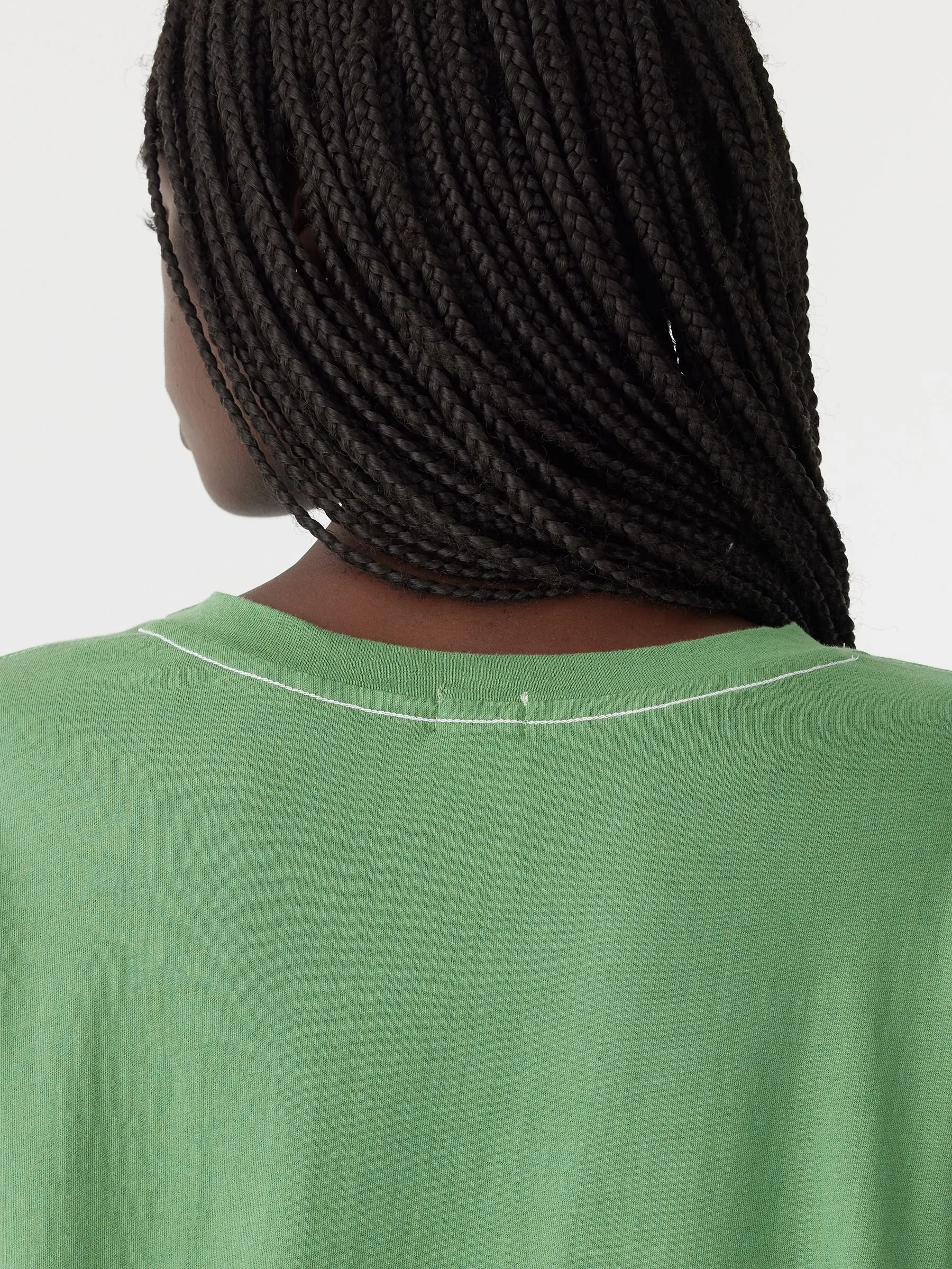 SLOUCH SIDE STEP T-SHIRT - FERN