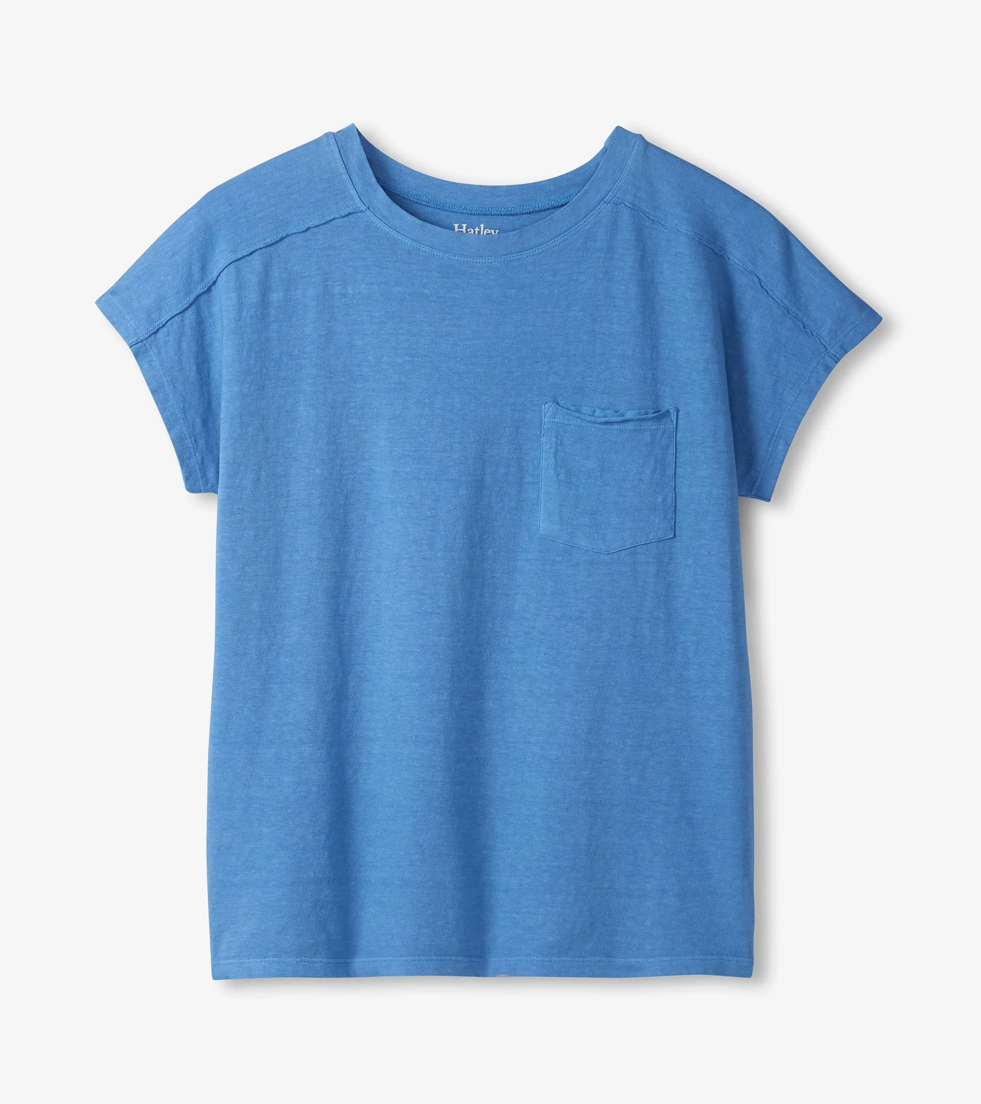 Slouchy Pocket Tee - Marina