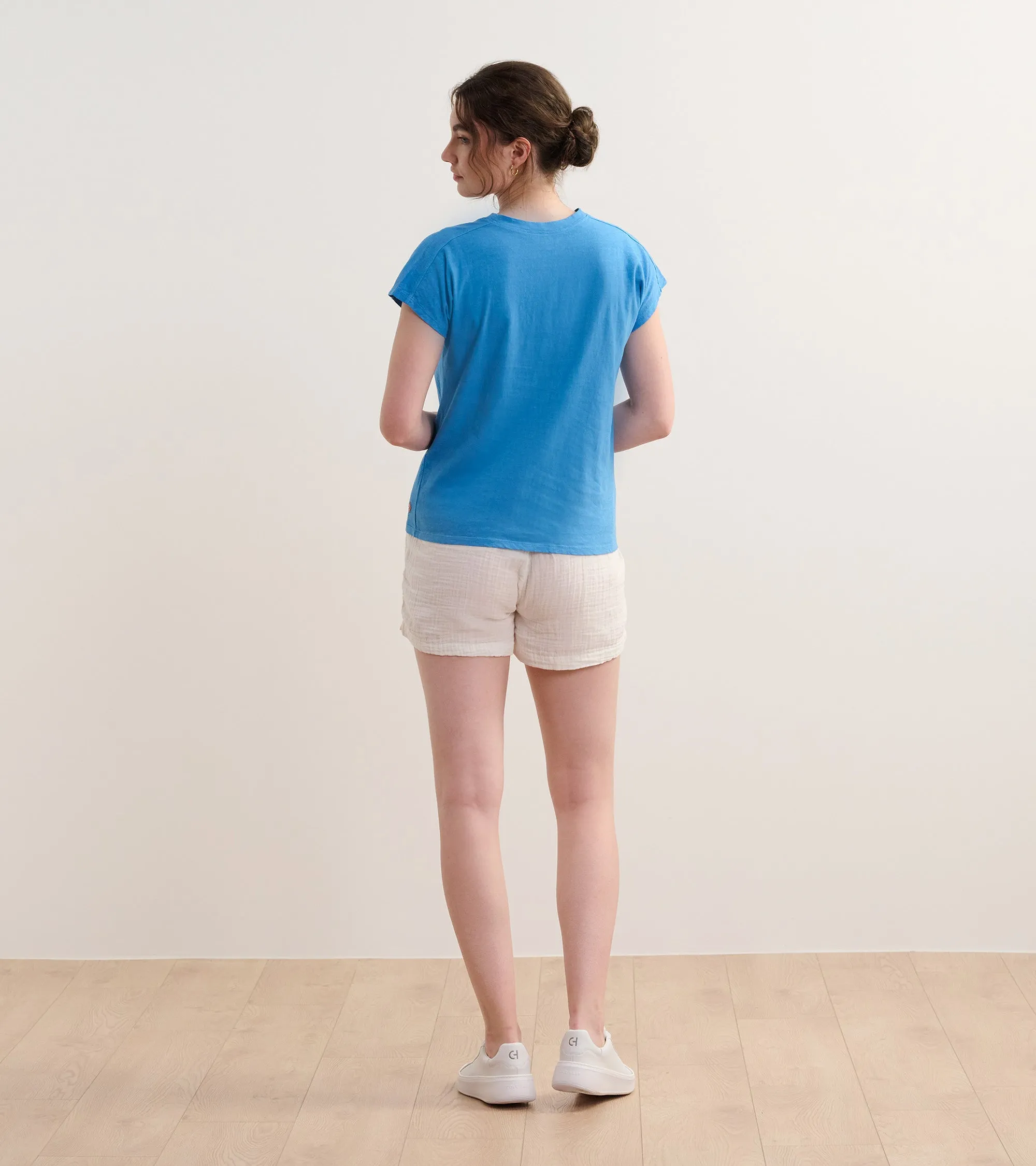 Slouchy Pocket Tee - Marina
