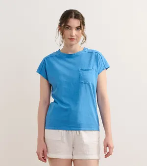 Slouchy Pocket Tee - Marina