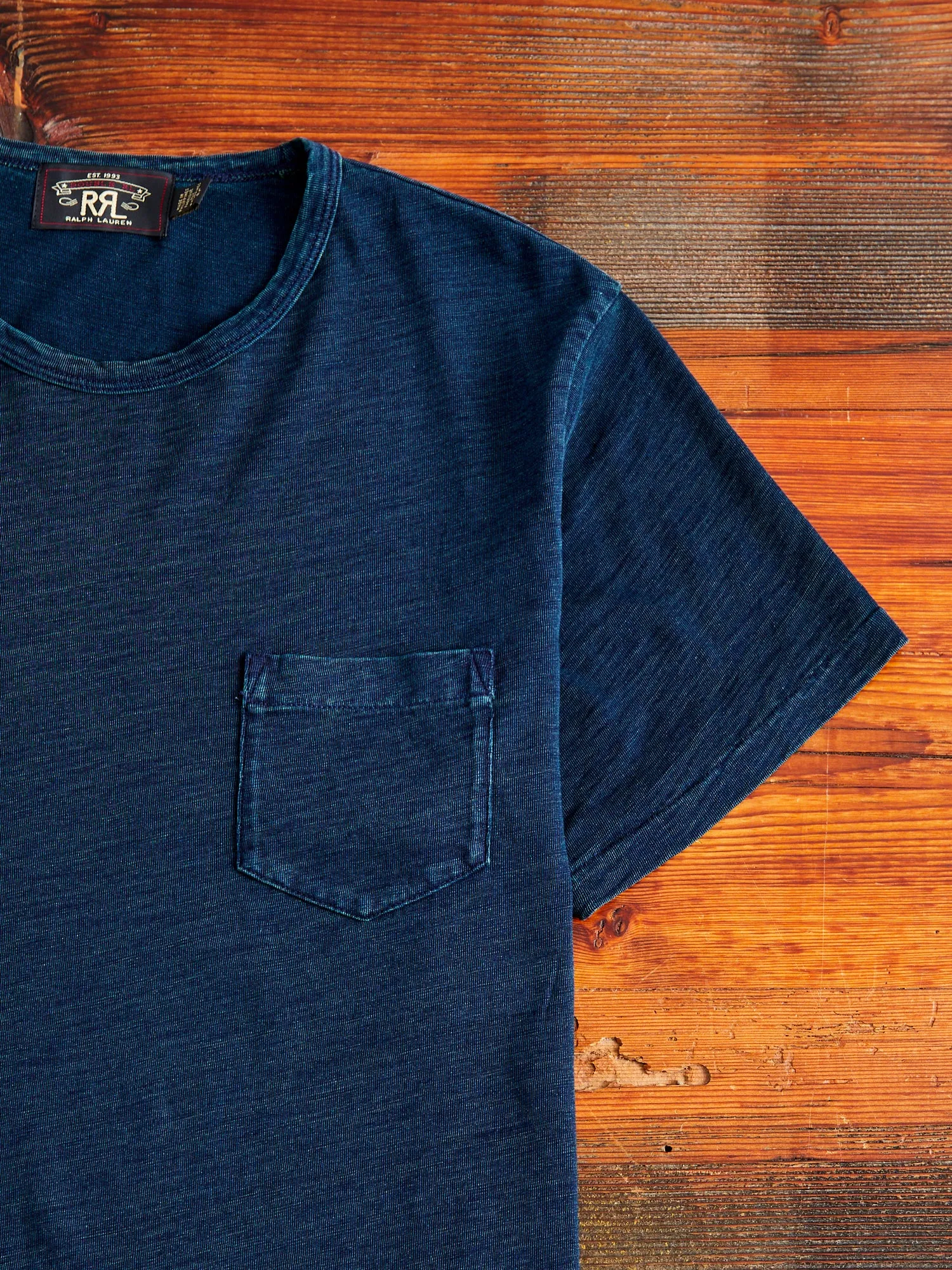 Slub Jersey Pocket T-Shirt in Indigo