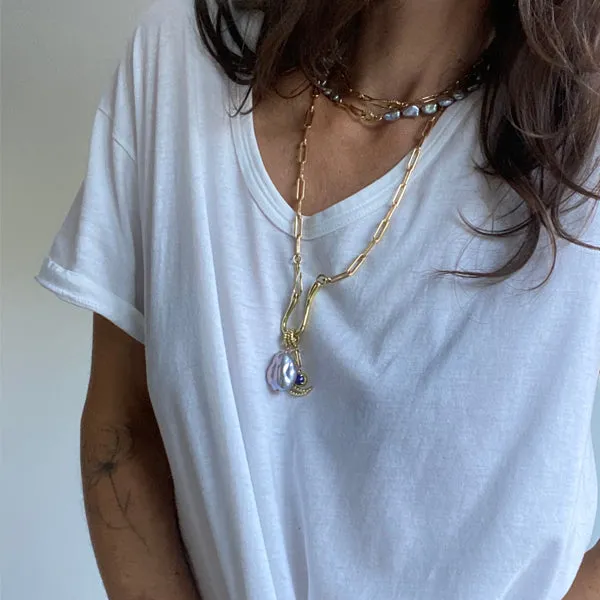 Soft Scoop Vintage White V-Neck T