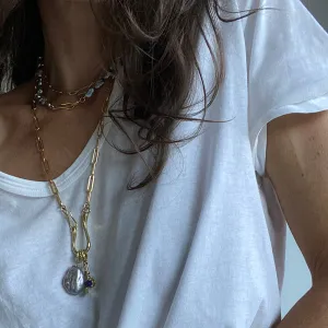 Soft Scoop Vintage White V-Neck T