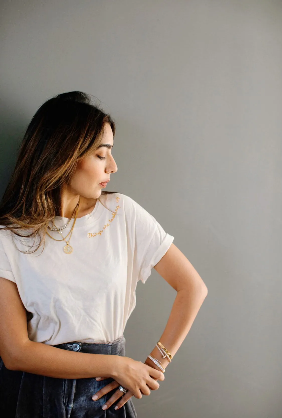 SOLD OUT! THINGS ARE LOOKING UP® X MATE Vintage Boxy Crew Organic Cotton Crew Shirt
