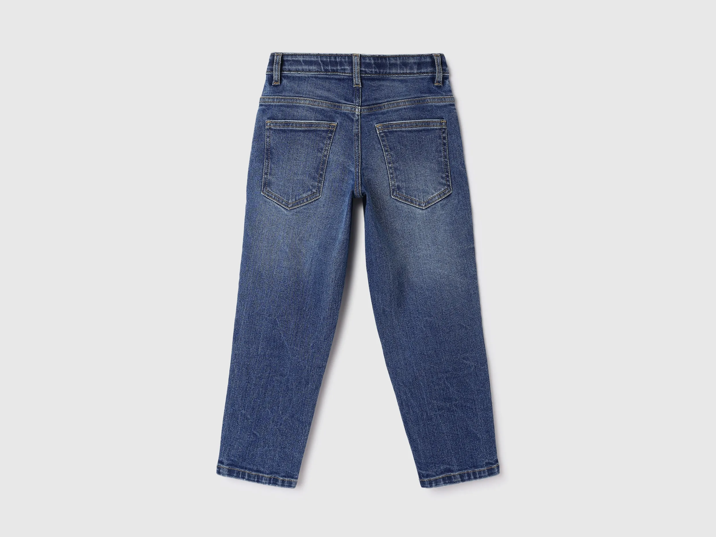 Solid Mom Fit Jeans