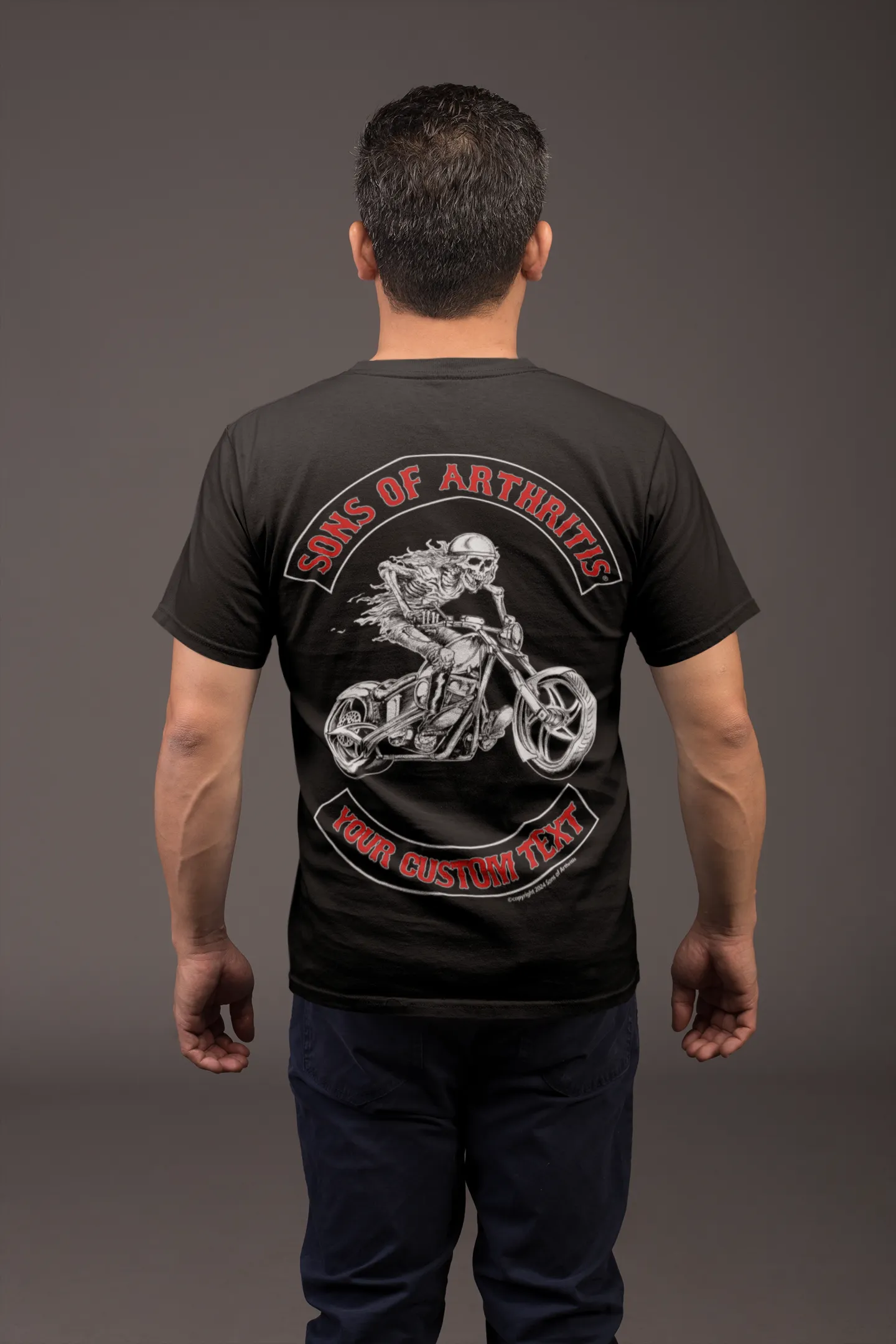 Sons of Arthritis "Custom Chapter" - POCKET T-SHIRT