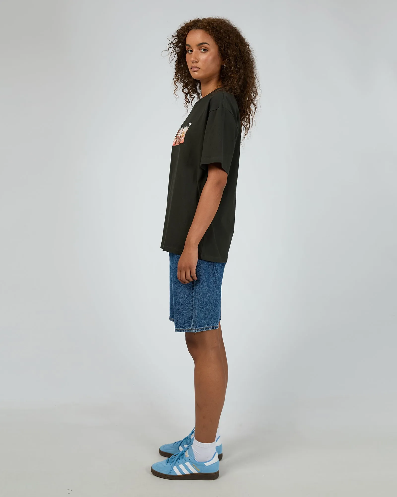 Streets Baggy Tee Worn Black