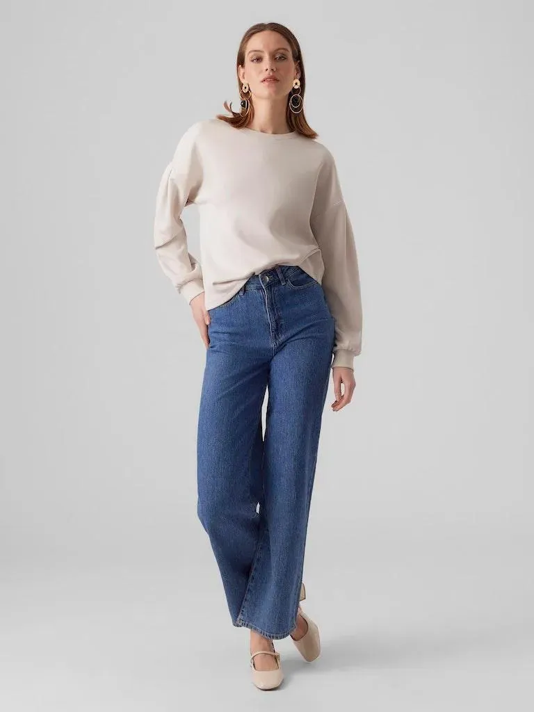 Sudadera Vero Moda Panna Pumice Stone