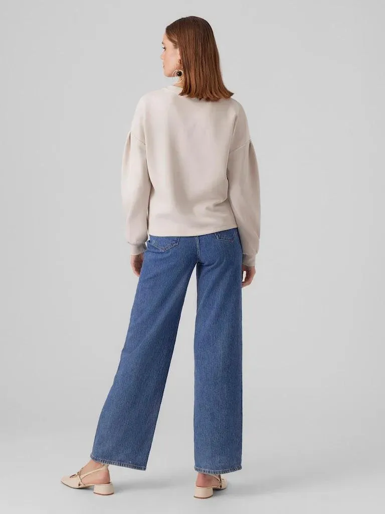 Sudadera Vero Moda Panna Pumice Stone