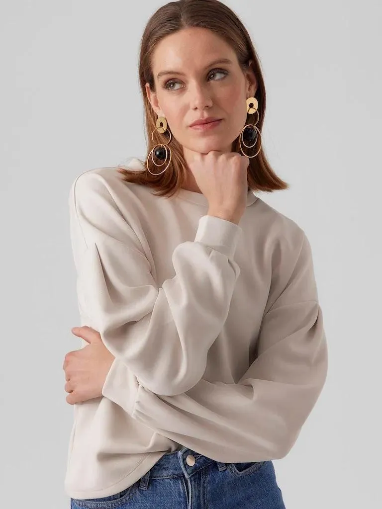 Sudadera Vero Moda Panna Pumice Stone