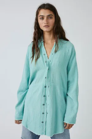 Summer Daydream Button Down - Clear Skies