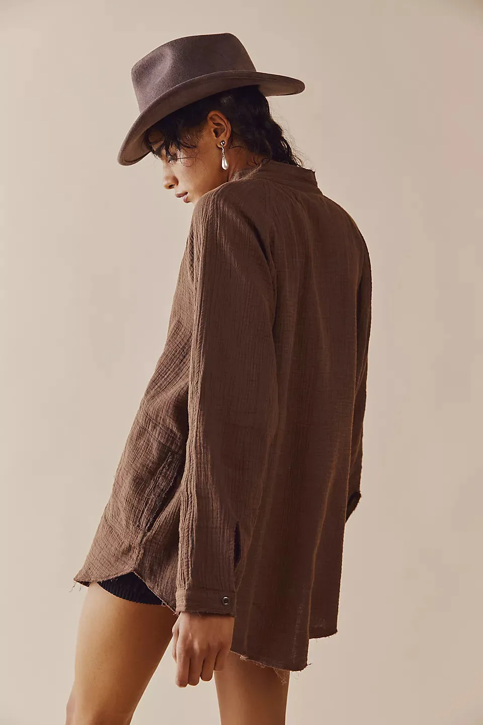 Summer Daydream Button Down - Espresso Martini