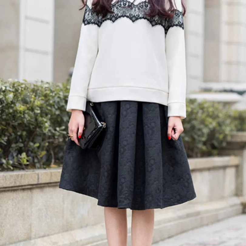 Summer Style Vintage Skirt High Waist Women  Fashion Skirt