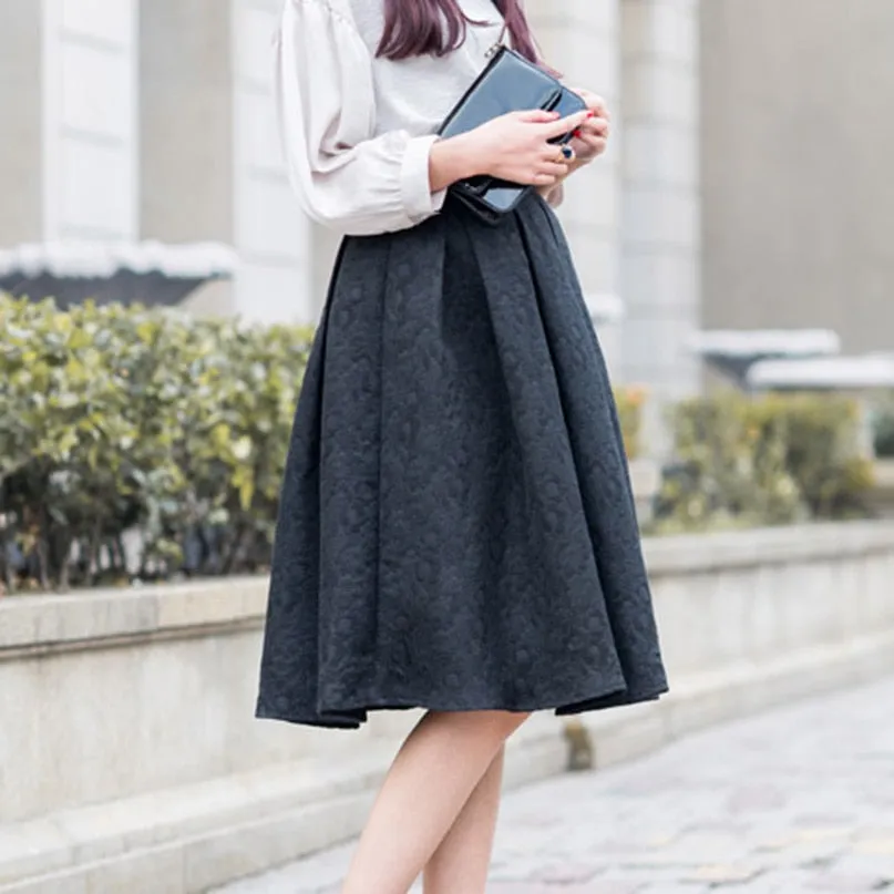 Summer Style Vintage Skirt High Waist Women  Fashion Skirt