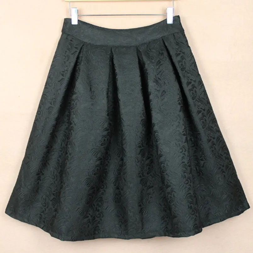 Summer Style Vintage Skirt High Waist Women  Fashion Skirt