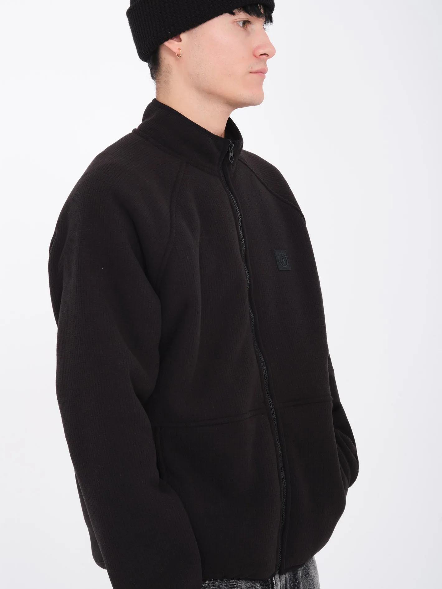 Sweat Sherpa Zippé Runtime Grid - BLACK