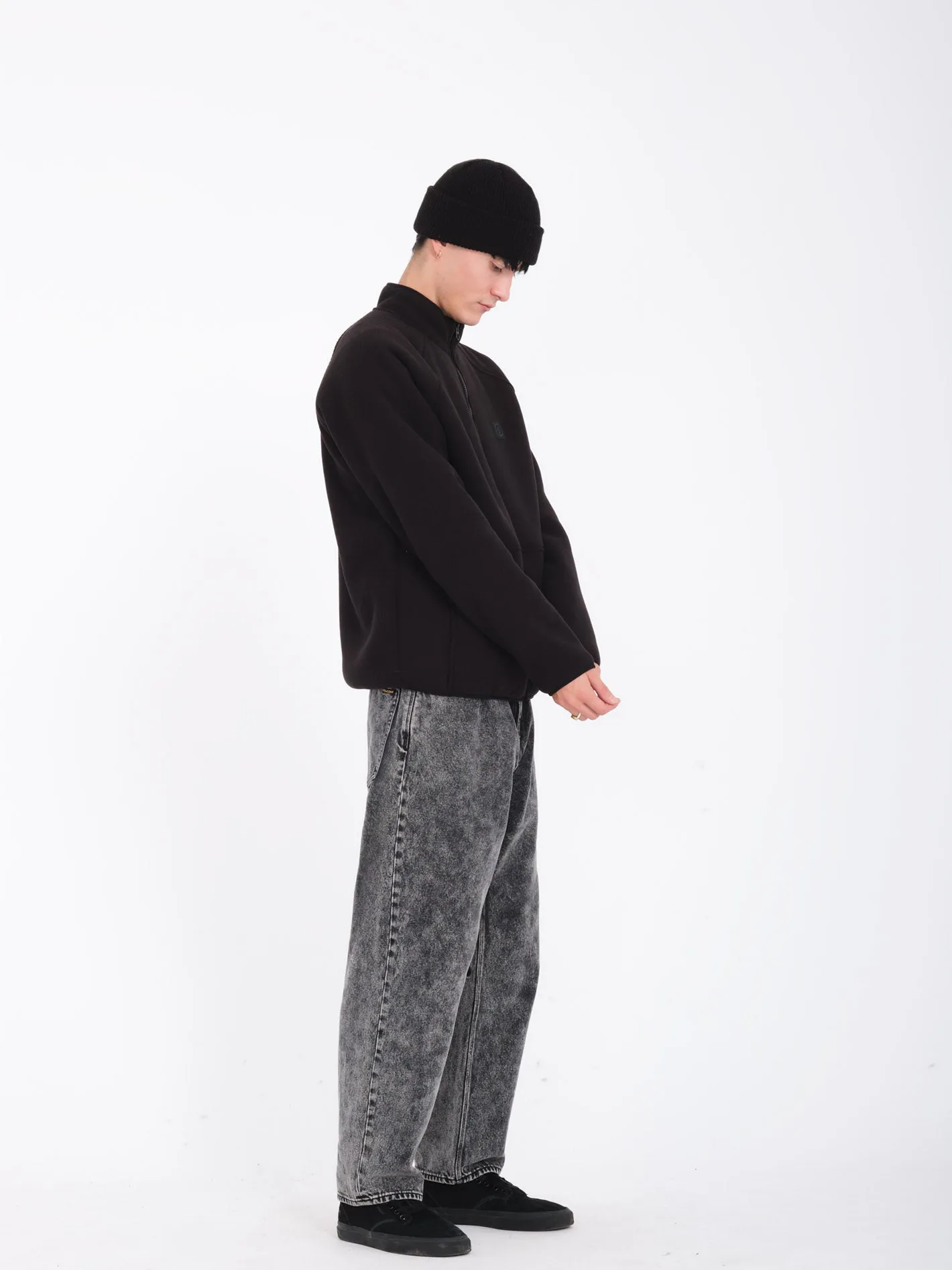 Sweat Sherpa Zippé Runtime Grid - BLACK