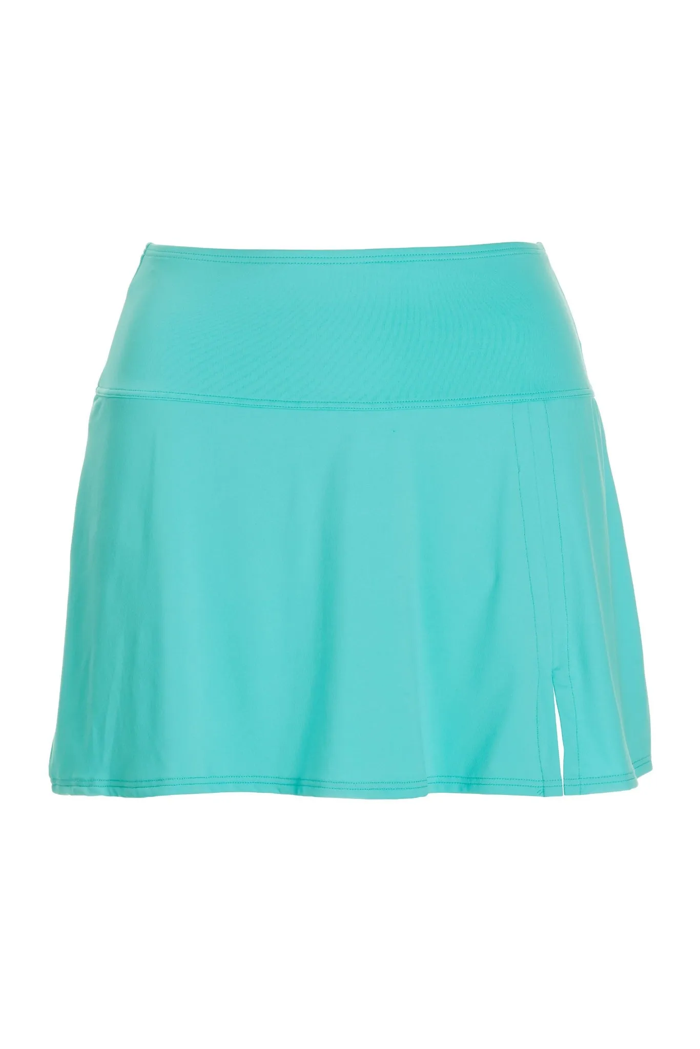 Swim Sense High-Waisted Skirted Bottom Fountain Blue
