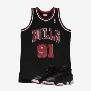 Swingman Dennis Rodman Chicago Bulls NBA 1995-96 Alternate Jersey