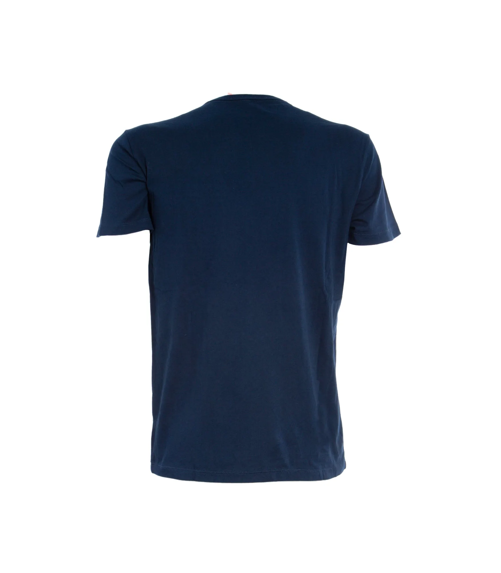T-shirt Rond Solid Pocket - Navy Blue