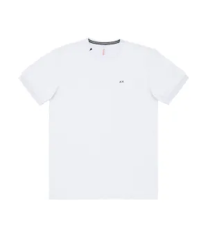 T-Shirt Solid Pocket S/S - Bianco