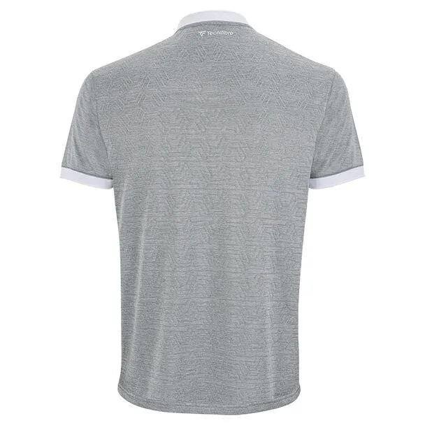 Tecnifibre Mens Team Tennis Mesh Polo Shirt - Silver