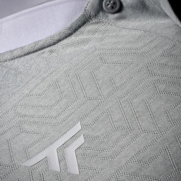 Tecnifibre Mens Team Tennis Mesh Polo Shirt - Silver