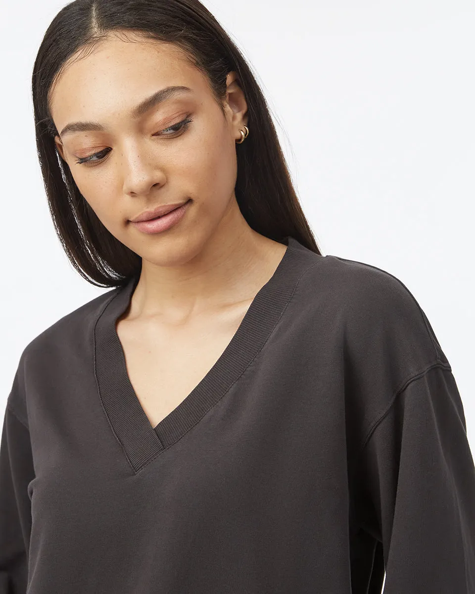 Tentree French Terry V-Neck Balloon Sleeve