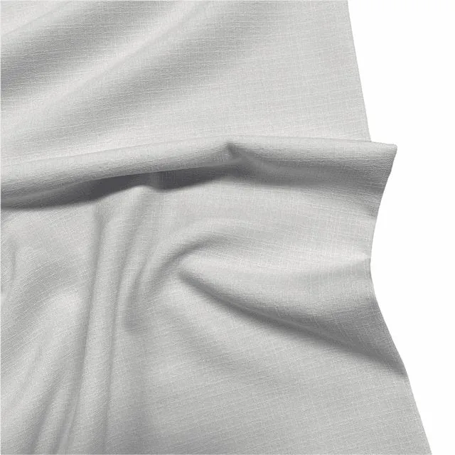 Textured Linen Look - White