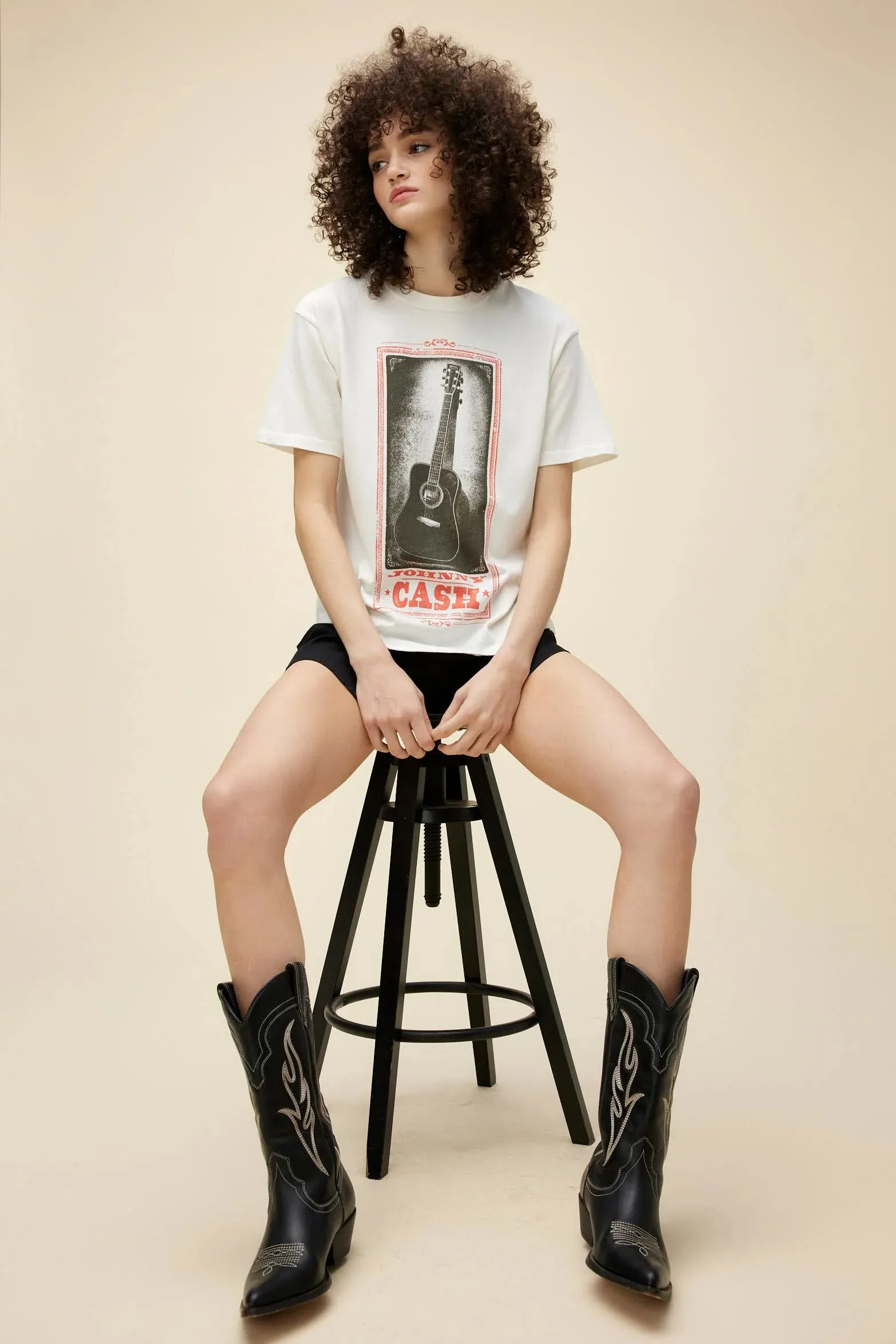 The Johnny Cash Guitar Weekend Tee by Daydreamer