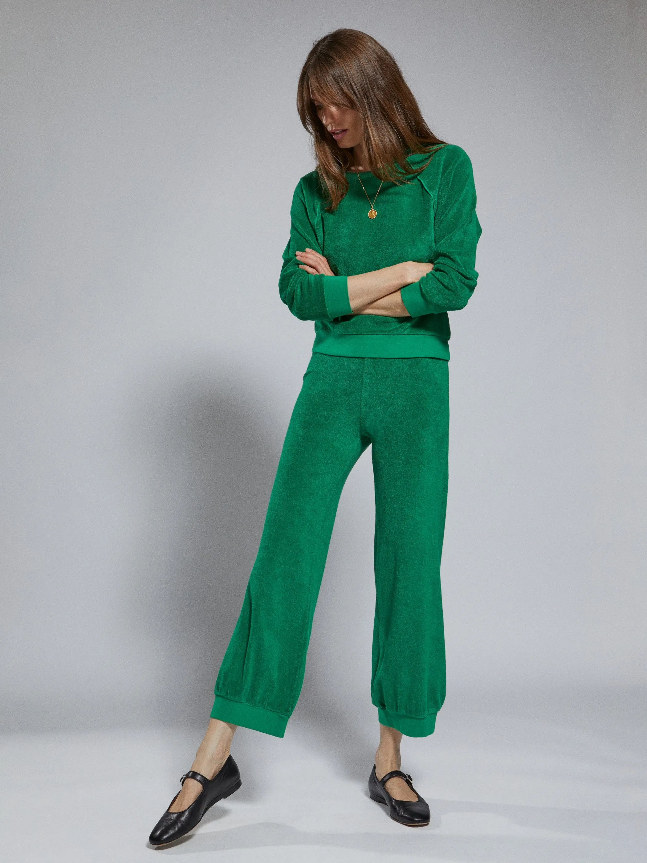 The Saba Raglan Top in Terry