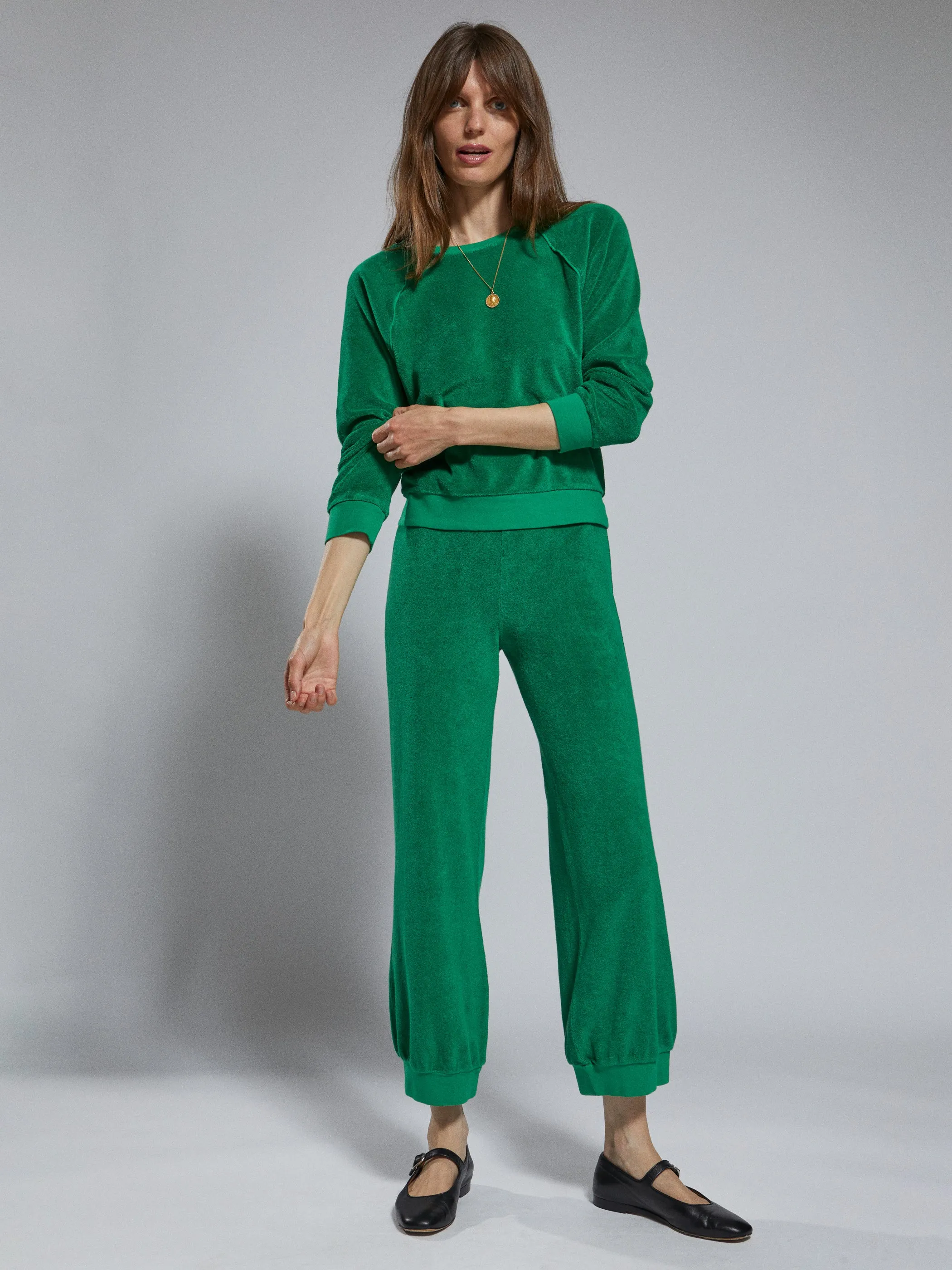The Saba Raglan Top in Terry
