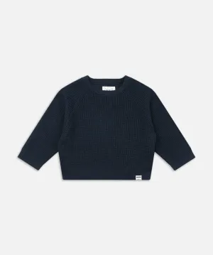 The Summit Raglan Knit - Dk Navy