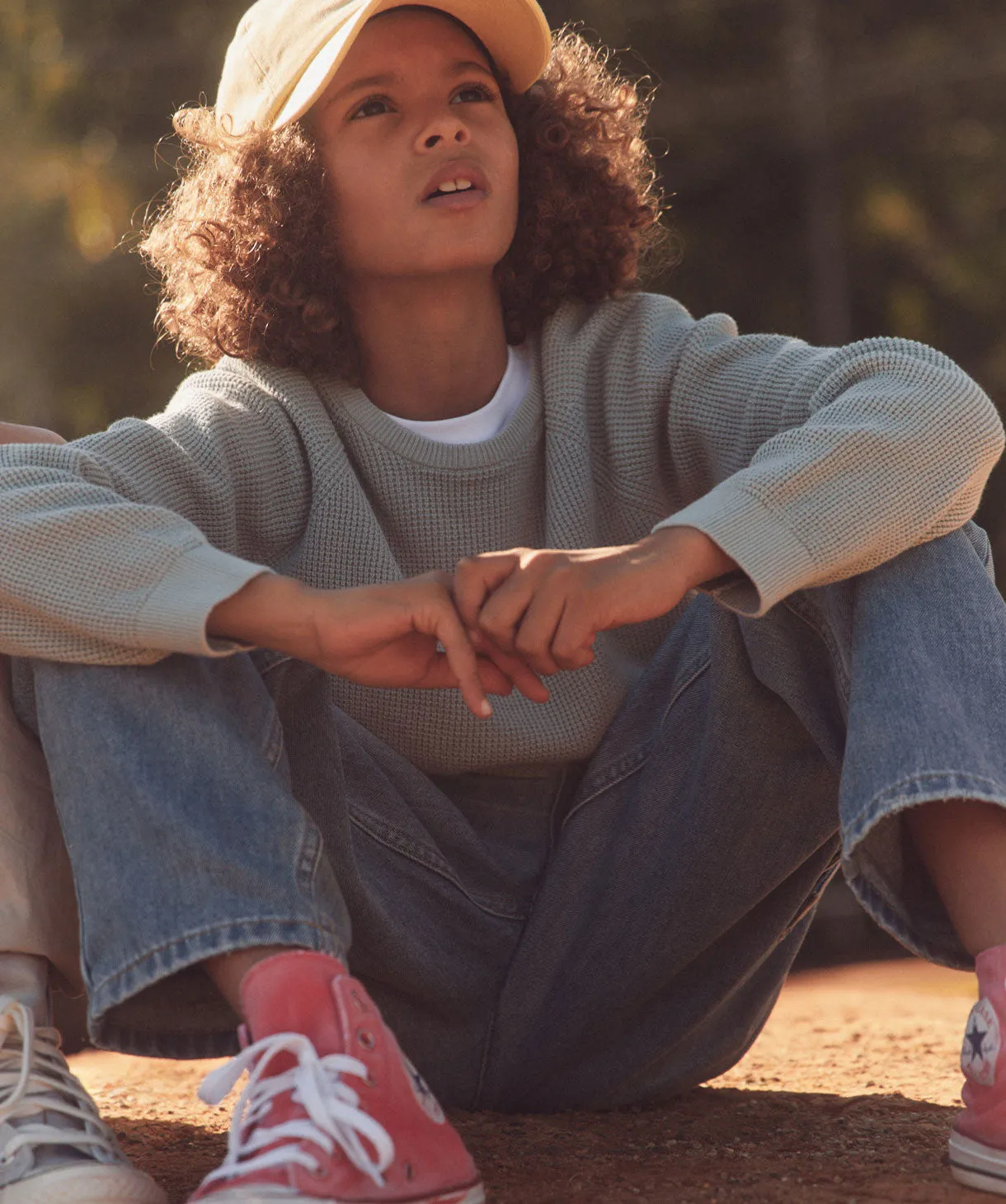 The Summit Raglan Knit - OD Steel